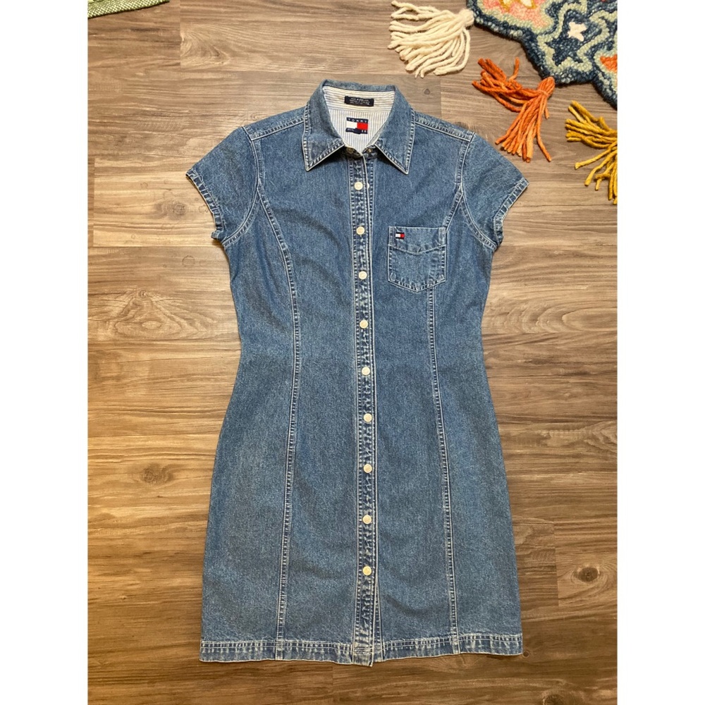 Vintage Tommy Hilfiger Button Down Jean Dress